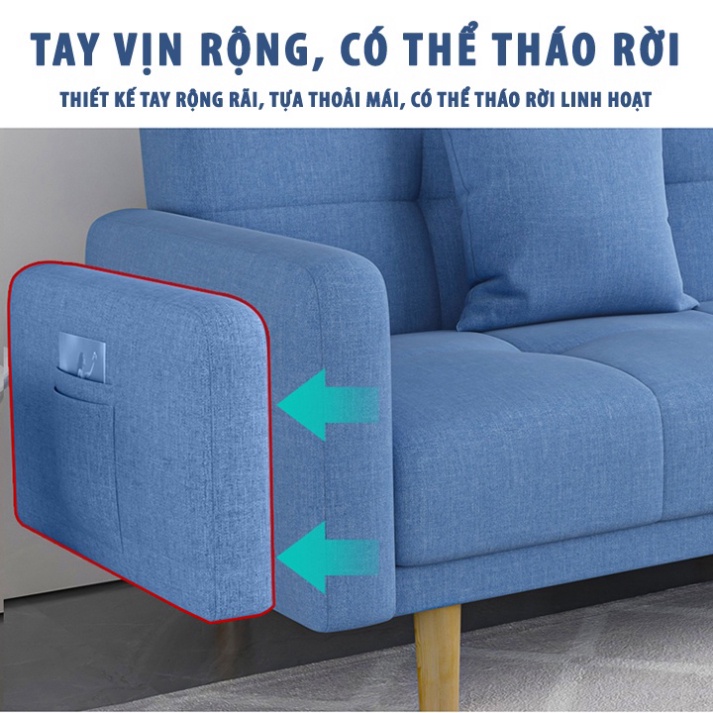 Sofa Giường Nỉ Gấp Gọn Đa Năng Thông Minh VN232 – Sản Phẩm Cao Cấp Từ Xưởng Sofa Huy Hoàng - Ảnh 2