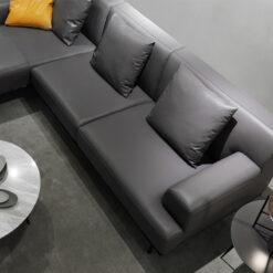 Alternative view of Ghế sofa góc đệm da L23 – Sự lựa chọn hoàn hảo cho không gian sống hiện đại