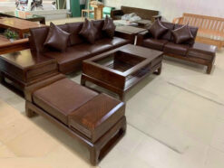 Alternative view of Bộ Sofa Văng Gỗ Sồi SG01 – Sự Lựa Chọn Hoàn Hảo Cho Không Gian Phòng Khách Hiện Đại