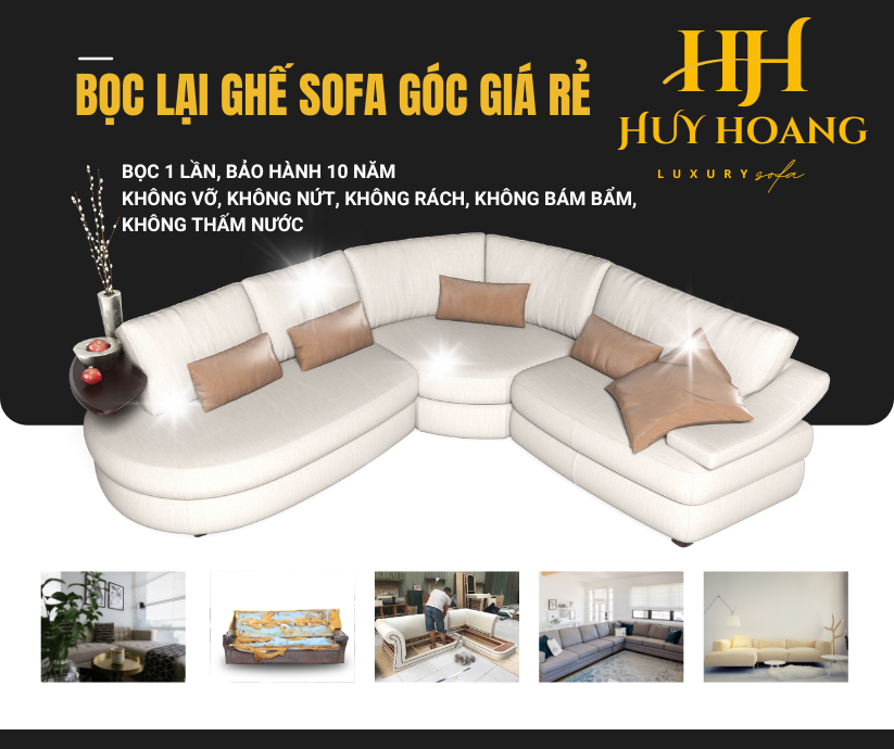Dịch vụ bọc lại ghế sofa góc