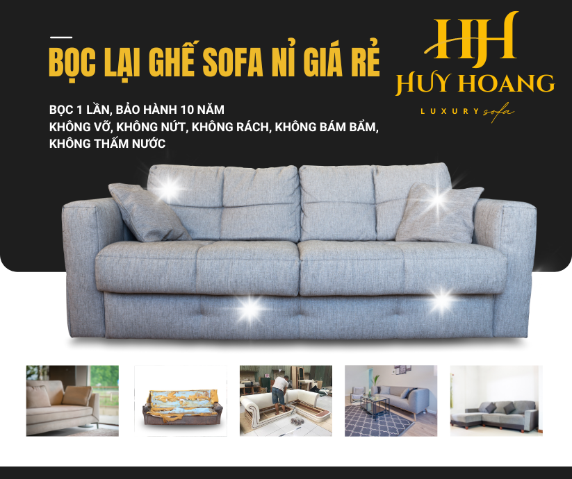 Dịch vụ bọc lại ghế Sofa nỉ giá rể