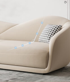 Alternative view of Sofa Văng Đệm Vải Nỉ Mịn V60 – Sang Trọng, Êm Ái, Giá Xưởng Tại Sofa Huy Hoàng