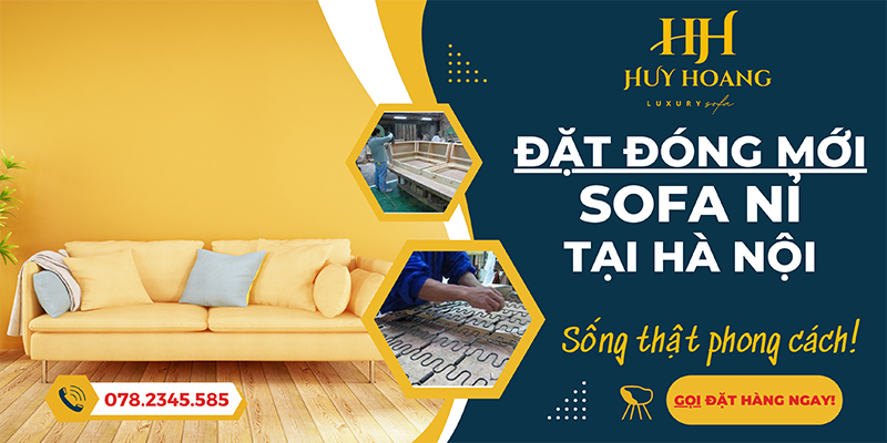 Dịch vụ đóng mới Sofa nỉ tại nhà giá rẻ