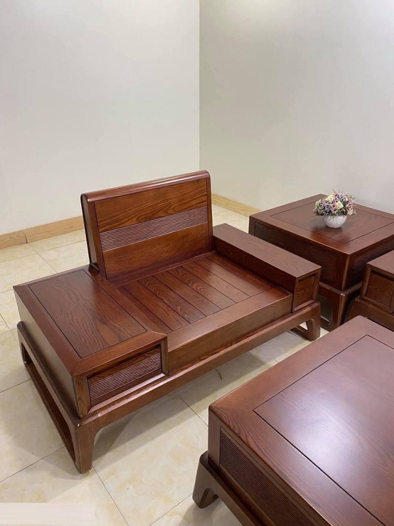 Bộ Sofa Văng Gỗ Sồi SG01 – Sự Lựa Chọn Hoàn Hảo Cho Không Gian Phòng Khách Hiện Đại - Ảnh 5
