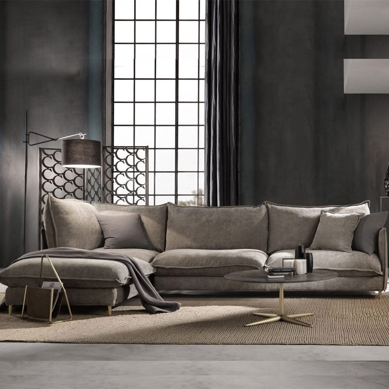 Ghế sofa góc đệm vải cao cấp L27 – Sang trọng, êm ái, giá rẻ tận xưởng Sofa Huy Hoàng
