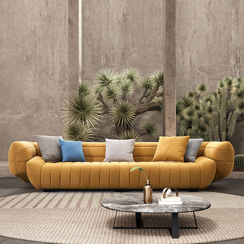 Ghế Sofa Văng Quả Bí Đệm Vải V41