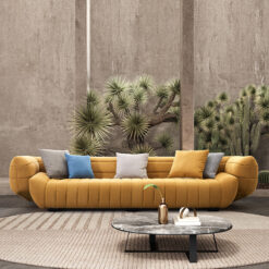 Ghế Sofa Văng Quả Bí Đệm Vải V41 – Thiết Kế Độc Đáo, Êm Ái, Giá Xưởng Tại Sofa Huy Hoàng