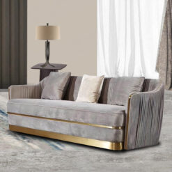 Alternative view of Ghế Sofa Văng Mạ PVD Cao Cấp V39 – Sang Trọng, Bền Đẹp, Giá Xưởng Tại Sofa Huy Hoàng
