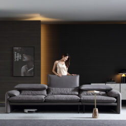 Ghế Sofa Văng Da Lộn Hiện Đại V34 – Đẳng Cấp, Ấm Áp
