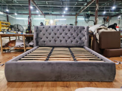 Giường ngủ đệm vải nhung hiện đại HH019 – Lựa chọn hoàn hảo cho phòng ngủ sang trọng và tiện nghi