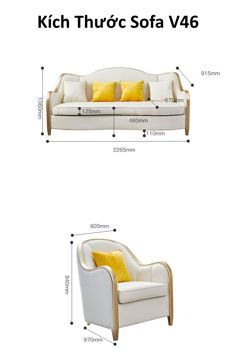 Ghế Sofa Văng Cao Cấp Tân Cổ Điển V46 – Sang Trọng, Đẳng Cấp Cho Không Gian Sống - Ảnh 7
