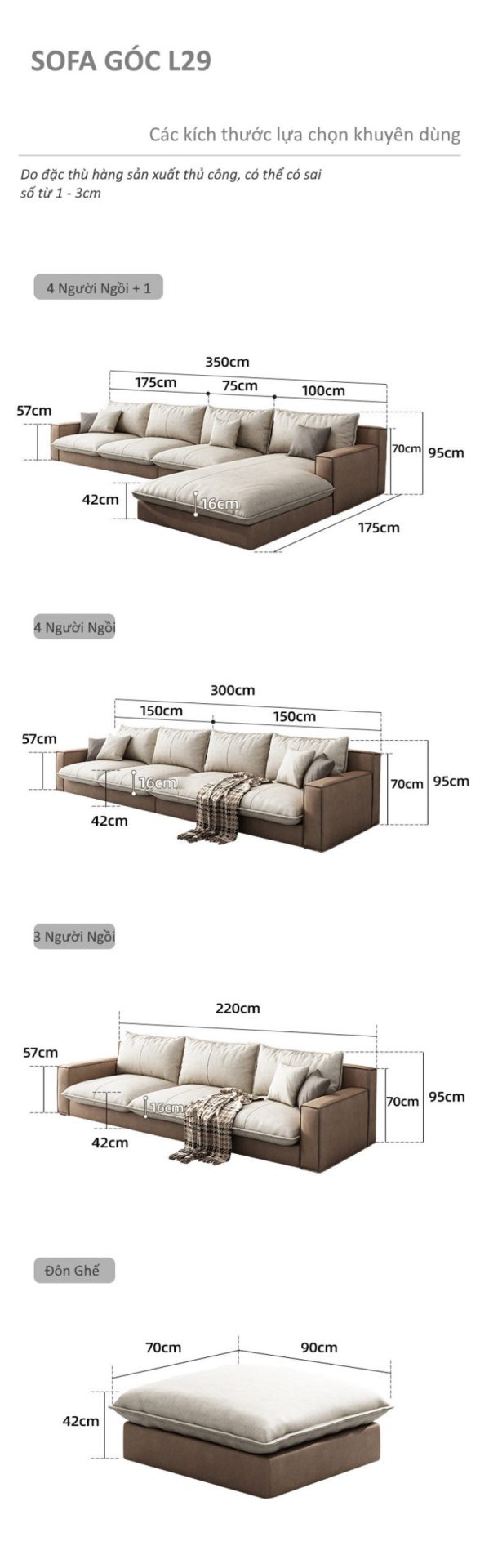 Sofa văng vải nỉ vân đá L29 – Điểm nhấn tinh tế cho phòng khách hiện đại - Ảnh 3