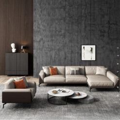 Ghế sofa Văng đệm da chân sắt L28 – Hiện đại, bền đẹp, giá rẻ tận xưởng Sofa Huy Hoàng