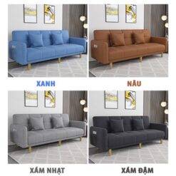 sofa văng nỉ thông minh kết hợp làm giường nằm