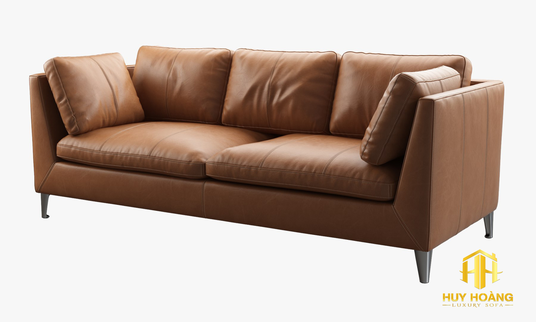 Sofa văng HHV 04 – Sofa da bò thật cao cấp, giá xưởng Huy Hoàng Hà Nội - Ảnh 6