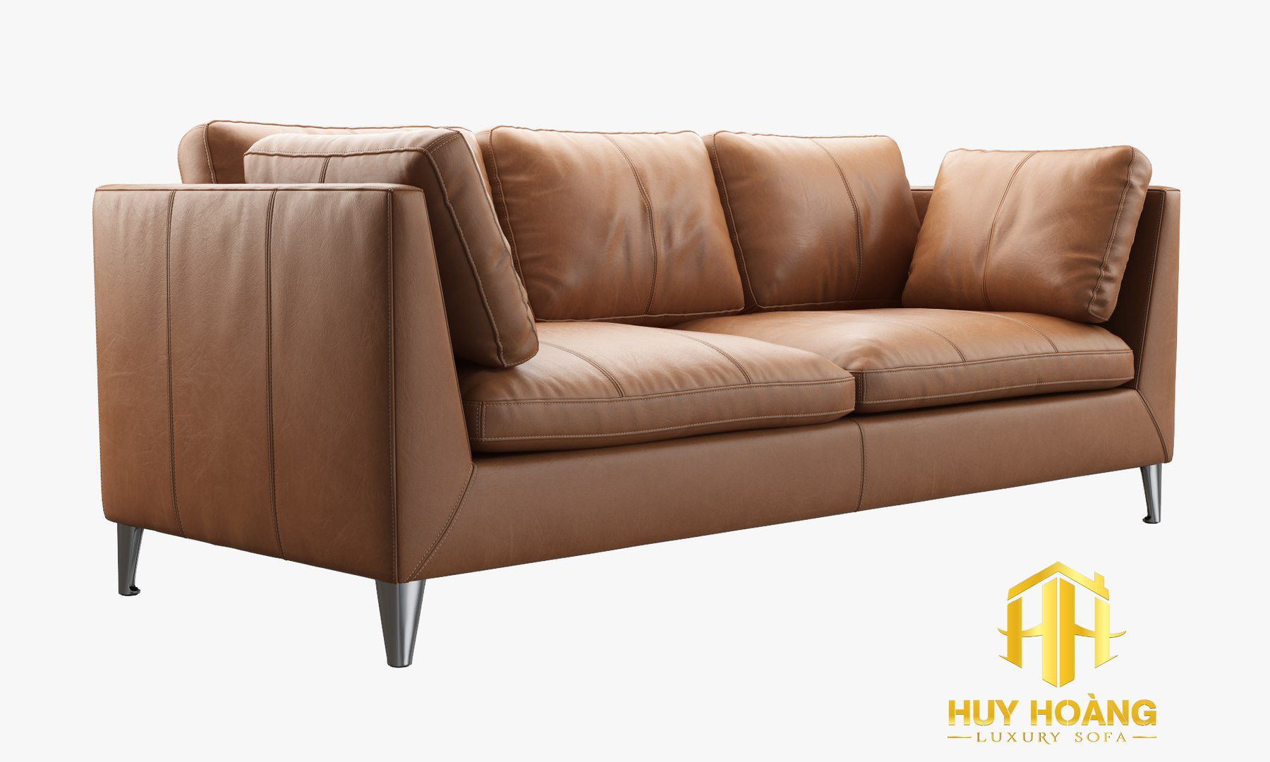 Sofa văng HHV 04 – Sofa da bò thật cao cấp, giá xưởng Huy Hoàng Hà Nội - Ảnh 5