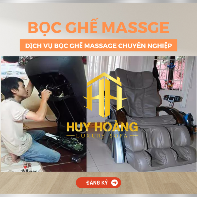 Bọc ghế massage chuyên nghiệp uy tín bảo hành dài lâu