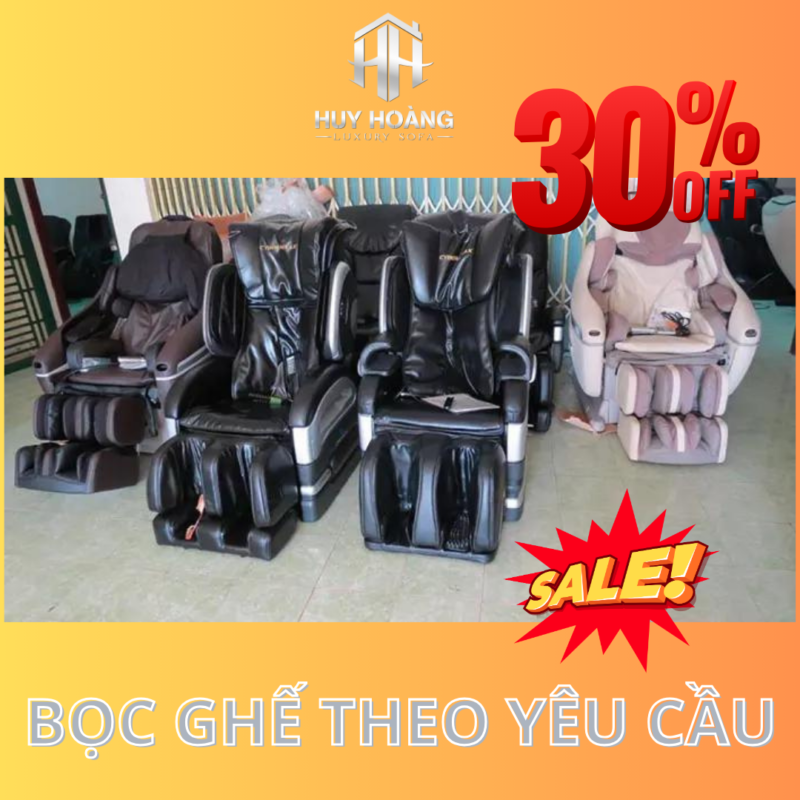 Bọc ghế massage theo yêu cầu