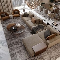 Alternative view of Sofa Góc HHL3 – Nội Thất Hoàn Hảo Cho Gia Đình Hiện Đại